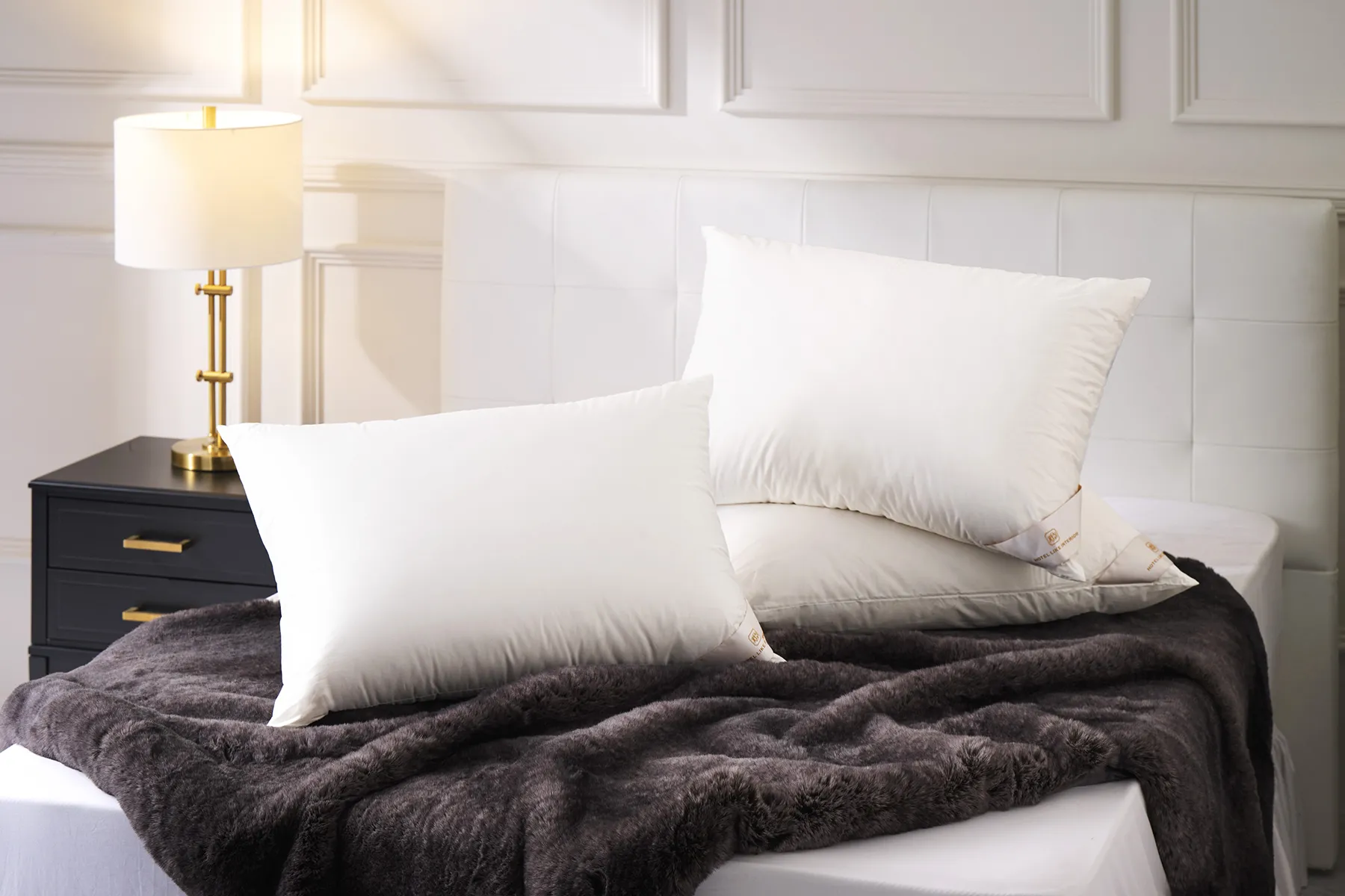 800FP ポーランド産ホワイトマザーグースダウンピロー