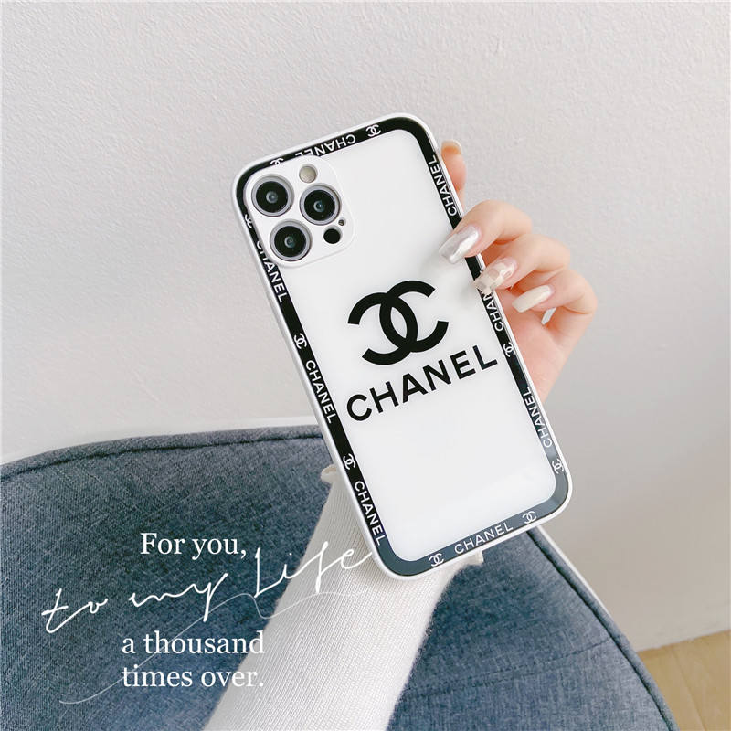 シャネル iphone15/15pro ガラスケース お 揃い chanel iphone14/13pro