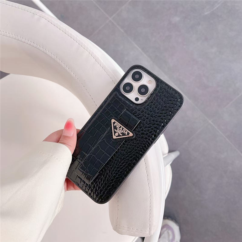 プラダ アイフォンケース 16/15/15pro バンド付き prada風 iphone14