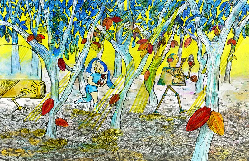 ザ・キャビンカンパニー『ミライチョコレート』絵本原画展 2024年1月19