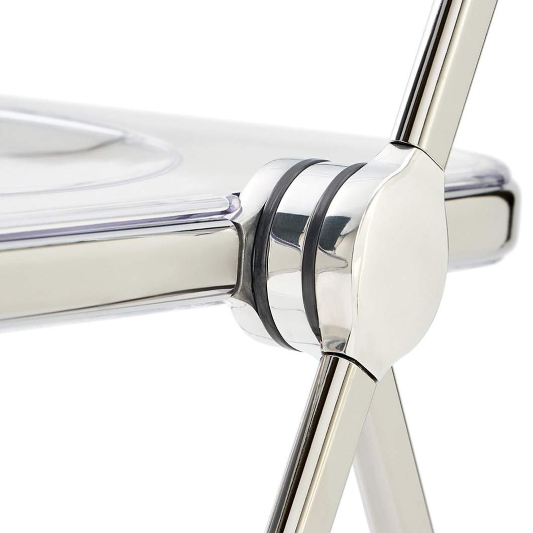 Plia チェア クローム x クリア(クローム x クリア)：ホーム