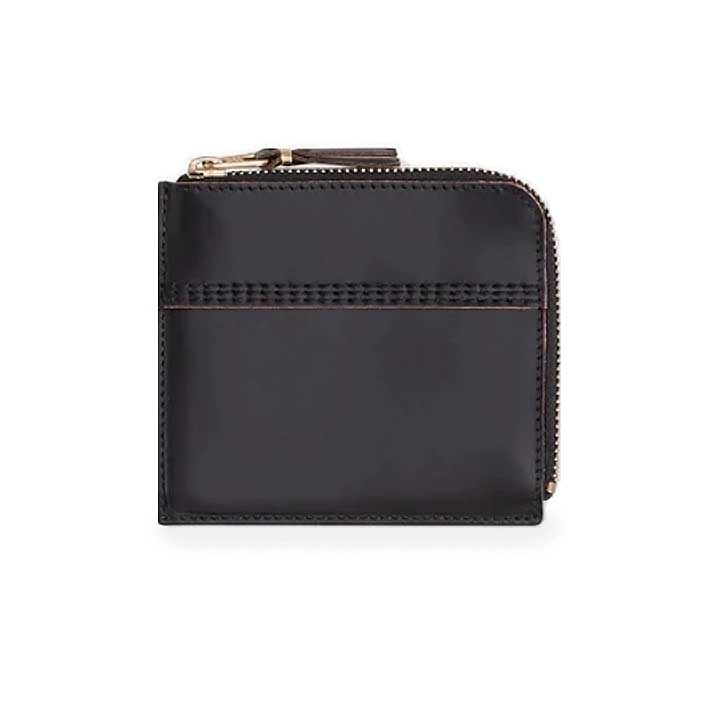 COMME des GARCONS L字型 ZIPウォレット Triple Stitch ブラック
