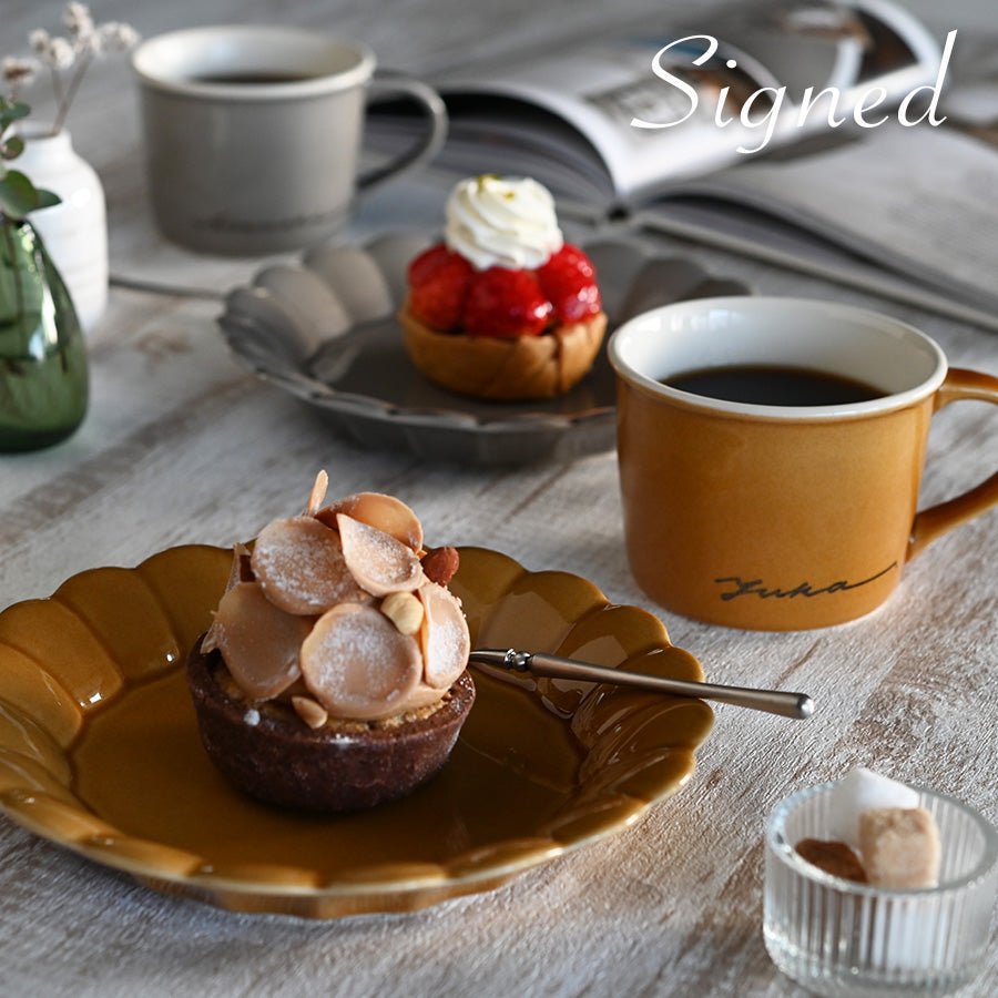 サインド・フルール＊名入れマグ＆プレート2種 食器セット（計3点