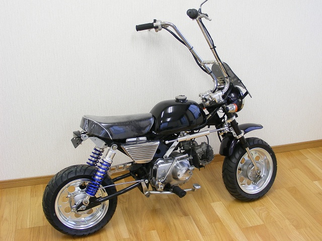 232wモンキー用 FIタイプタンク ブラック｜ モンキーパーツはバイク