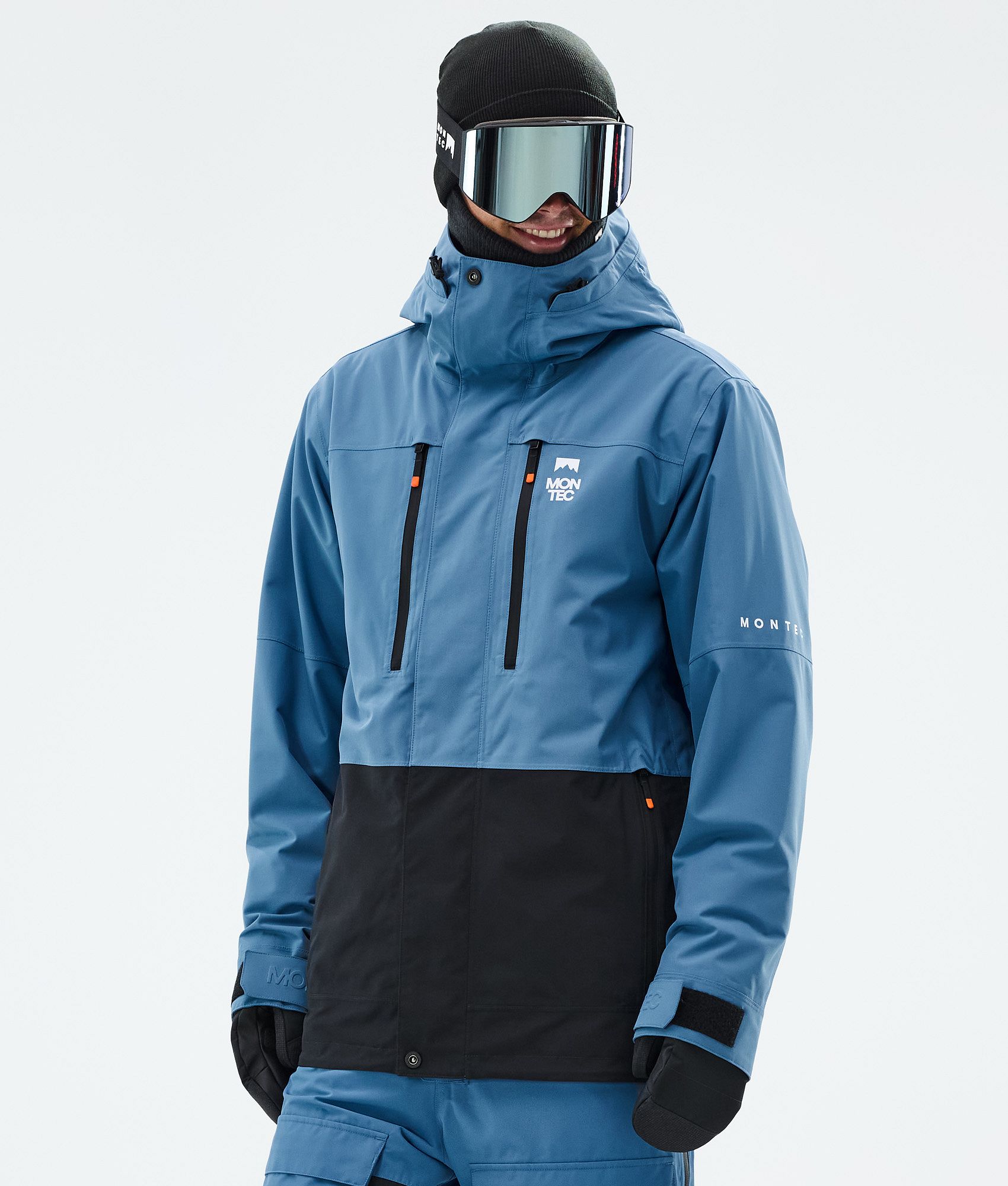 Montec Fawk Snowboard Jacket Men Blue Steel/Black | Montecwear.com
