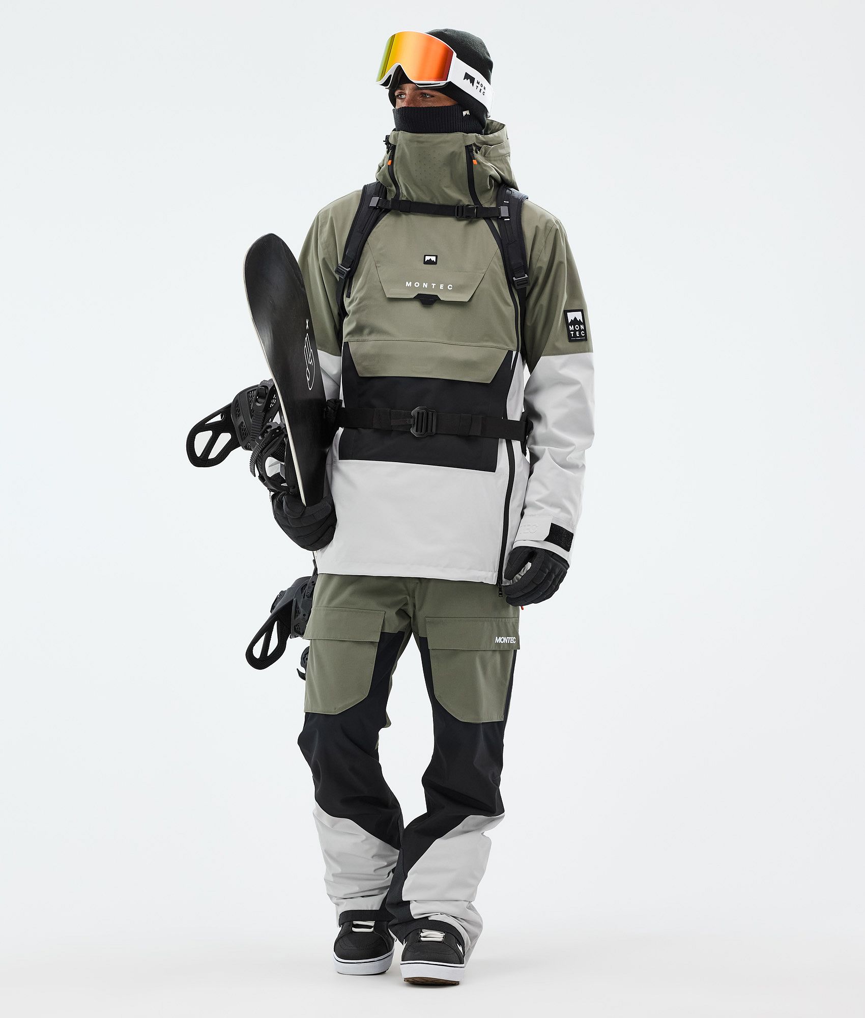 Montec Doom Snowboard Jacket Men Greenish/Black/Light Grey