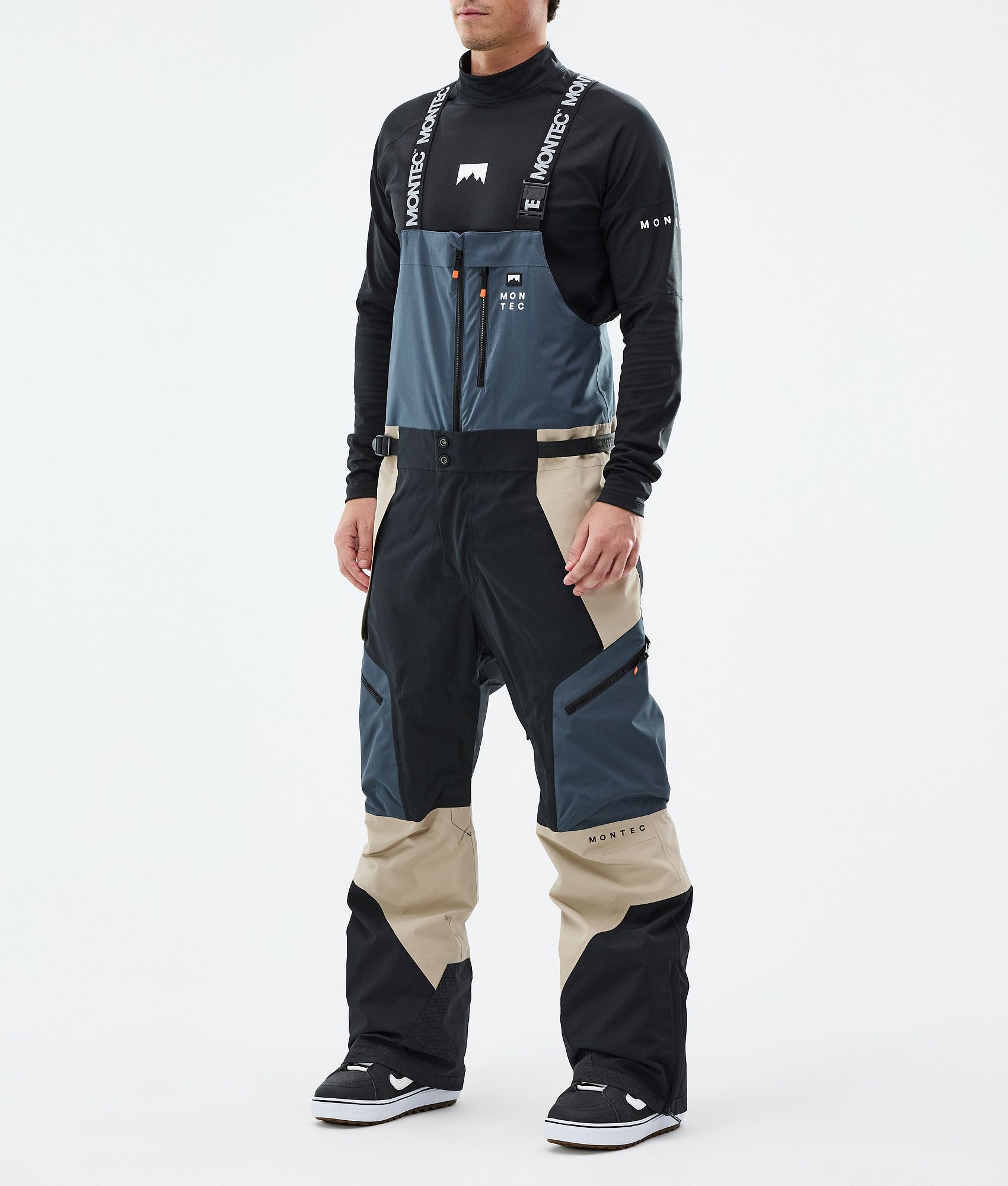 Montec Fawk Snowboard Pants Men Blue Steel/Black | Montecwear.com