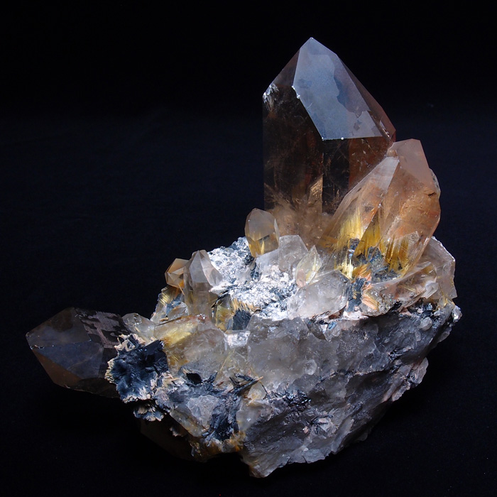 GC1176 金針水晶（ゴールドルチル）原石（群晶） 水晶天然石専門店