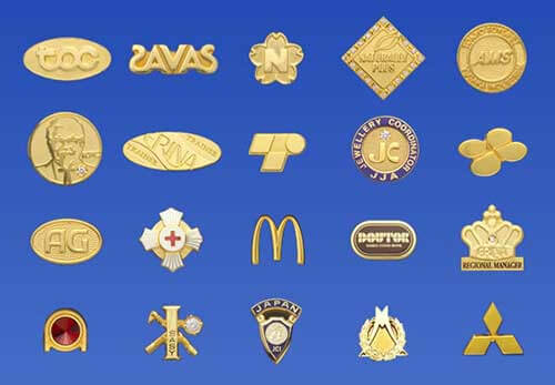 純金（K24）～10金（K10）製 社章・バッジ | 松本徽章工業株式会社