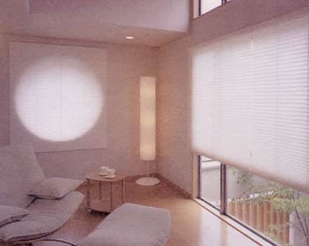 ホワイトセレクション 和紙調プリーツスクリーン モルザ（MOLZA