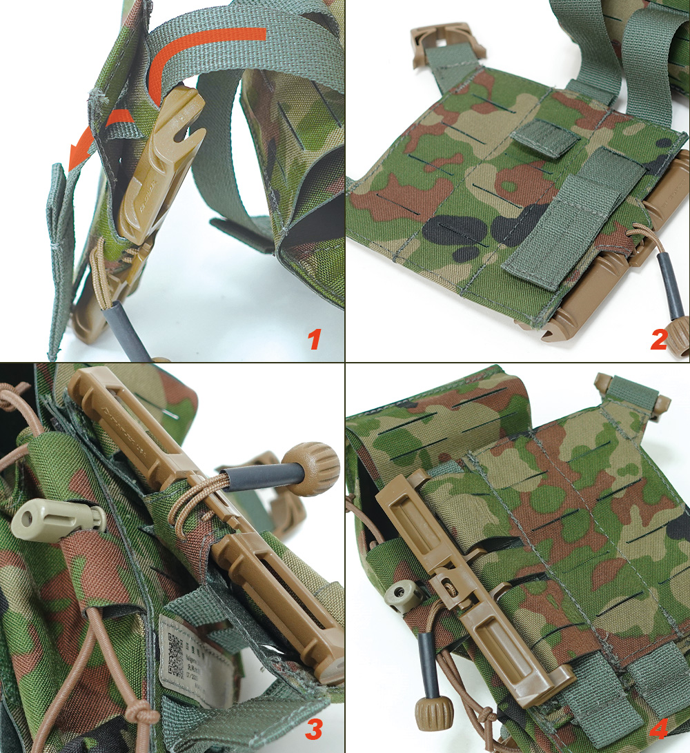 4d.t.g. MOLLE Split Chest Rig Type IV (チェストリグ6型 分割式 横4列)