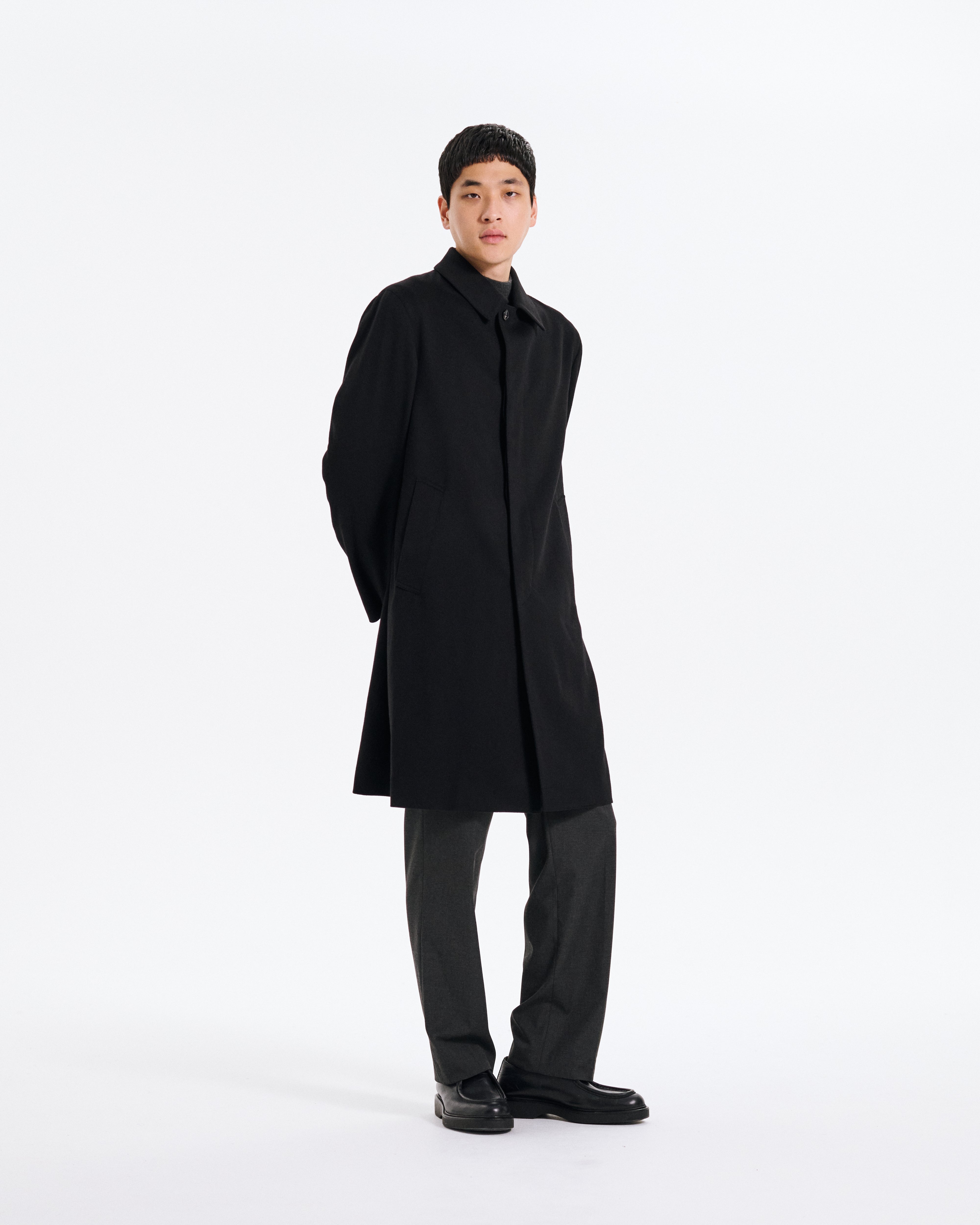 Mens Dunkeld Loro Piana Rain System Wool Coat – Mackintosh