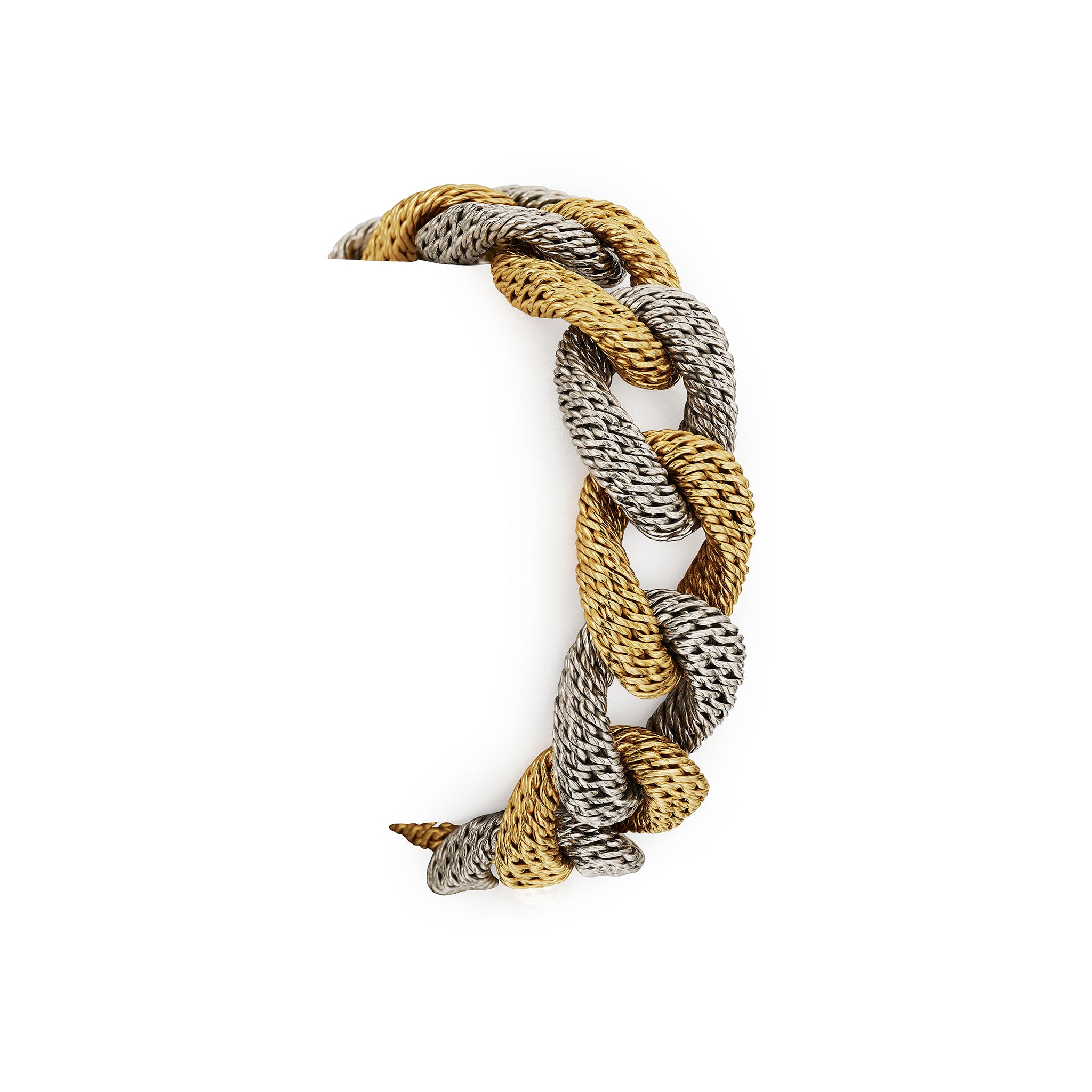 Macklowe Gallery | Georges Lenfant Paris Bi-color Gold Bracelet