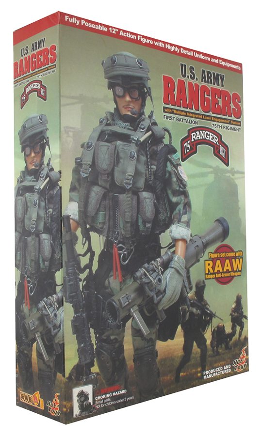 US Army Rangers 1st Battalion 75th Regiment Hot Toys - Machinegun