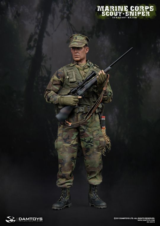 Marine Corps Scout Sniper - Sergeant Major Dam Toys - Machinegun