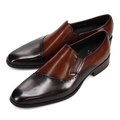 LANVIN COLLECTION スリッポンドレスシューズ 83525(25.0 BLACK