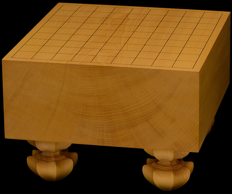 本榧足付将棋盤 4寸7分（木裏） sa40051 | 前川榧碁盤店