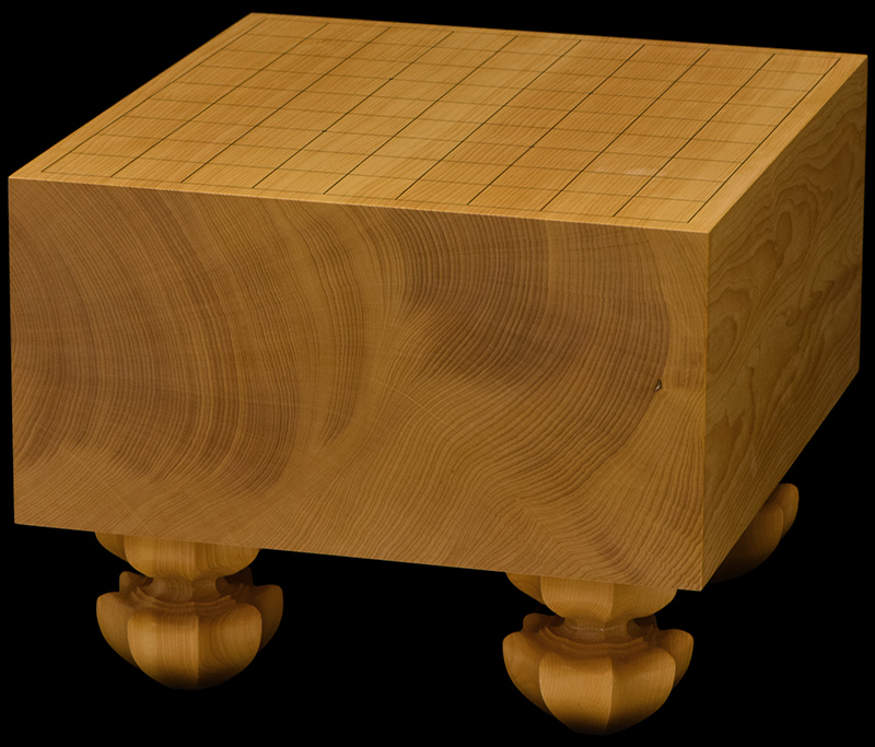 本榧足付将棋盤 5寸7分（天地柾） sa50066 | 前川榧碁盤店