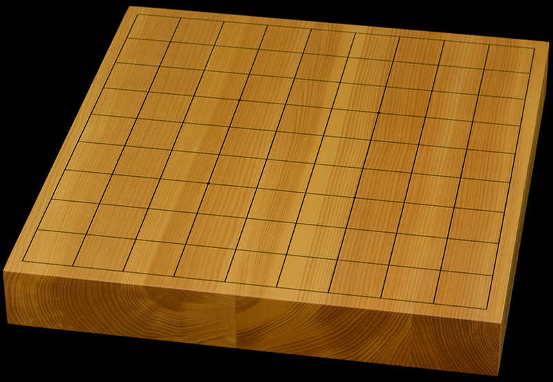 本榧1.5寸卓上将棋盤セット（ハギ盤・特上） | 前川榧碁盤店