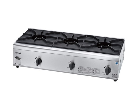 リンナイ 【RSB-306N プロパン用】 業務用ガスコンロ プロパン 3口 内