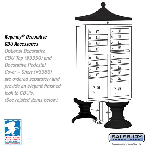Cluster Box Unit II - 16 A Doors - Black | Mailboxes.com