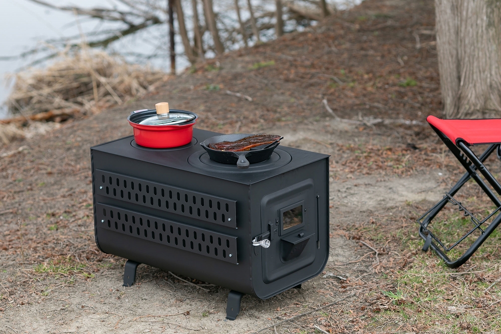 薪ストーブ 角型窓付きガード付”ベイダー” 商品詳細│薪ストーブの新保