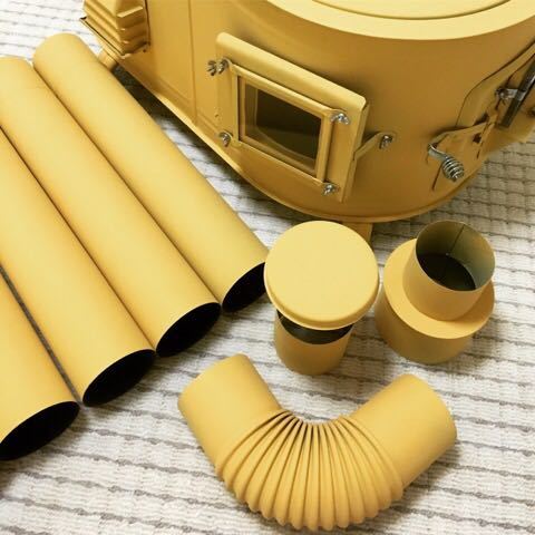 ステンレス製煙突カラー塗装 商品詳細│薪ストーブの新保製作所