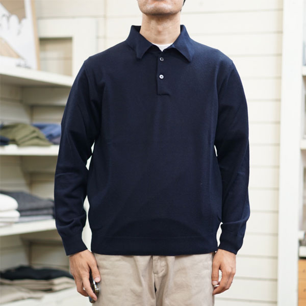 ムーンキャッスル MOONCASTLE ウォッシャブルメリノウール 12G L/S