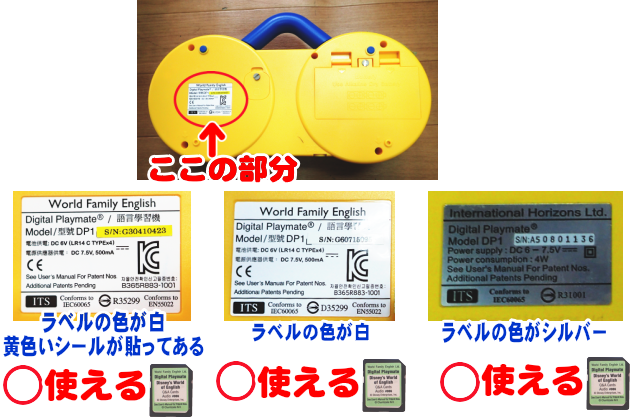 SDカードの説明,種類,中古販売(トークアロング・プレイメイト内臓