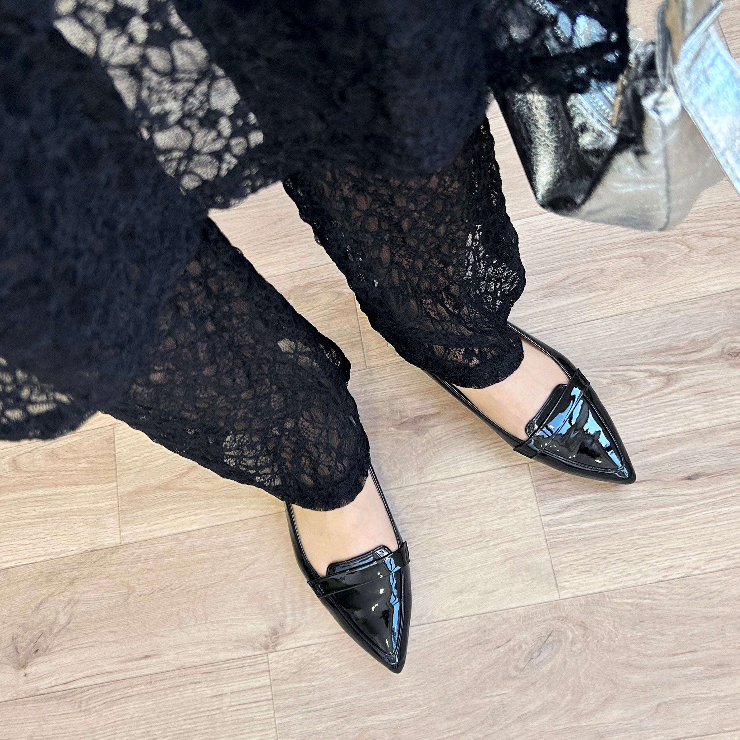 2026SSBI：甲浅ポインテッドトゥ ローファー（124）ブラックE – mamian