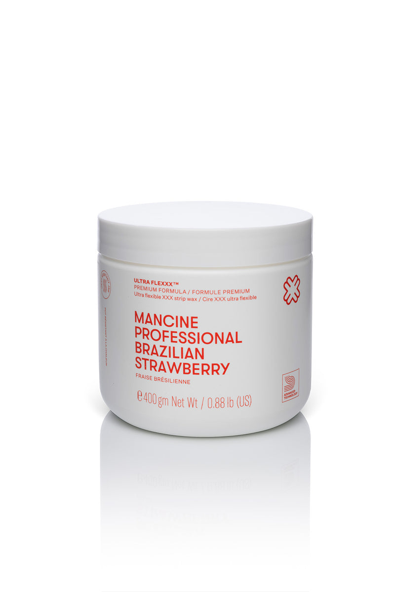 Mancine Soft Wax: Brazilian Strawberry Ultra Flexxx 14oz
