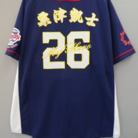 西武ライオンズのビジターユニフォームへの刺繍【長谷川信哉選手