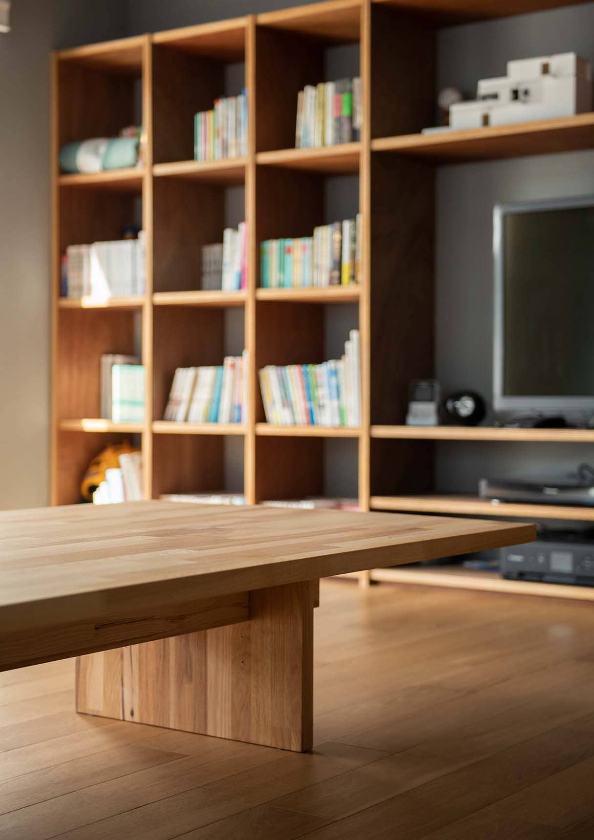 座卓 木製脚 幅1800×奥行900㎜ ラバーウッド（ブラウン）食卓・ロー