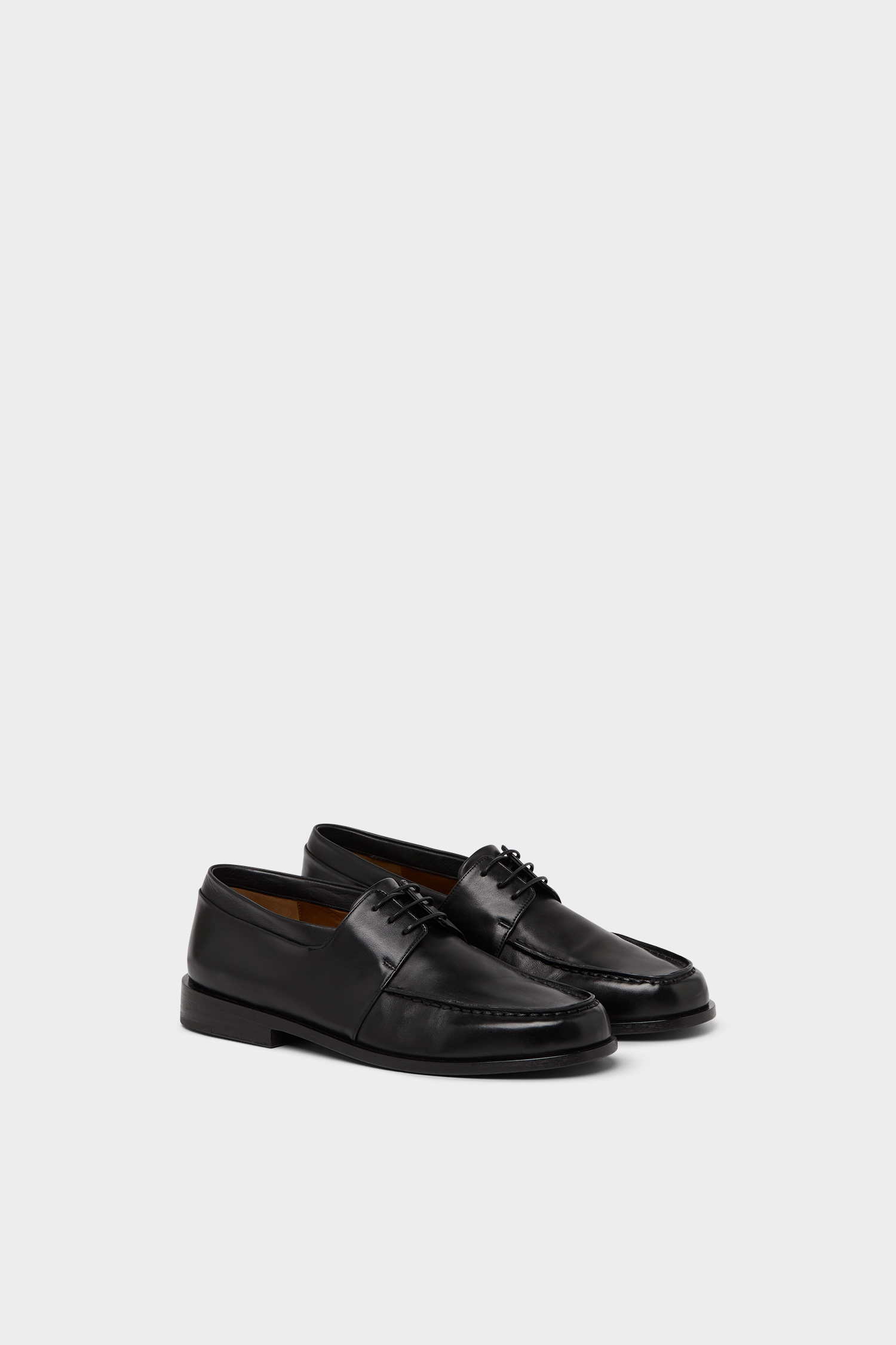 Men's Black Leather Loafers Mocasso - Marsèll
