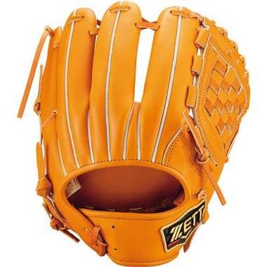 ゼット ZETT プロステイタス軟式グラブ 遊撃手・二塁手用 オレンジ 右