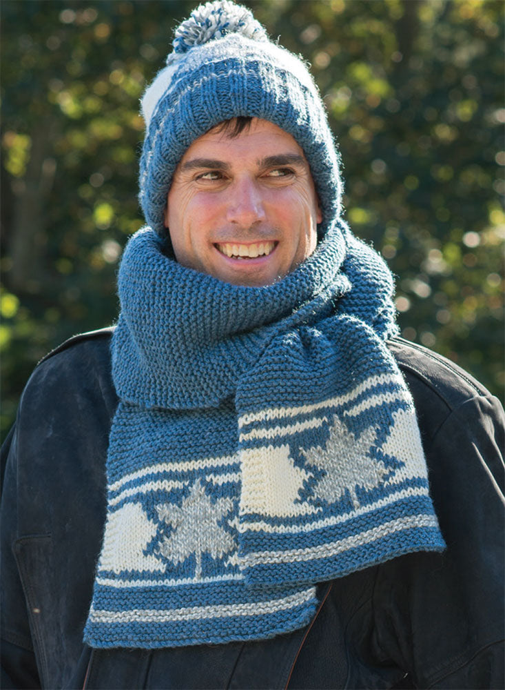 Hockey Scarf Pattern – Mary Maxim Ltd