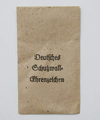 WWII ドイツ軍、大西洋防壁・西部戦線従軍徽章/実物・極上