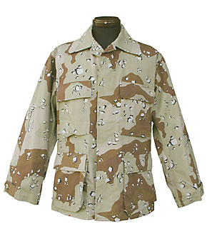 US(米軍) 6Cデザート(チョコチップ)カモ BDUジャケット/NYCO