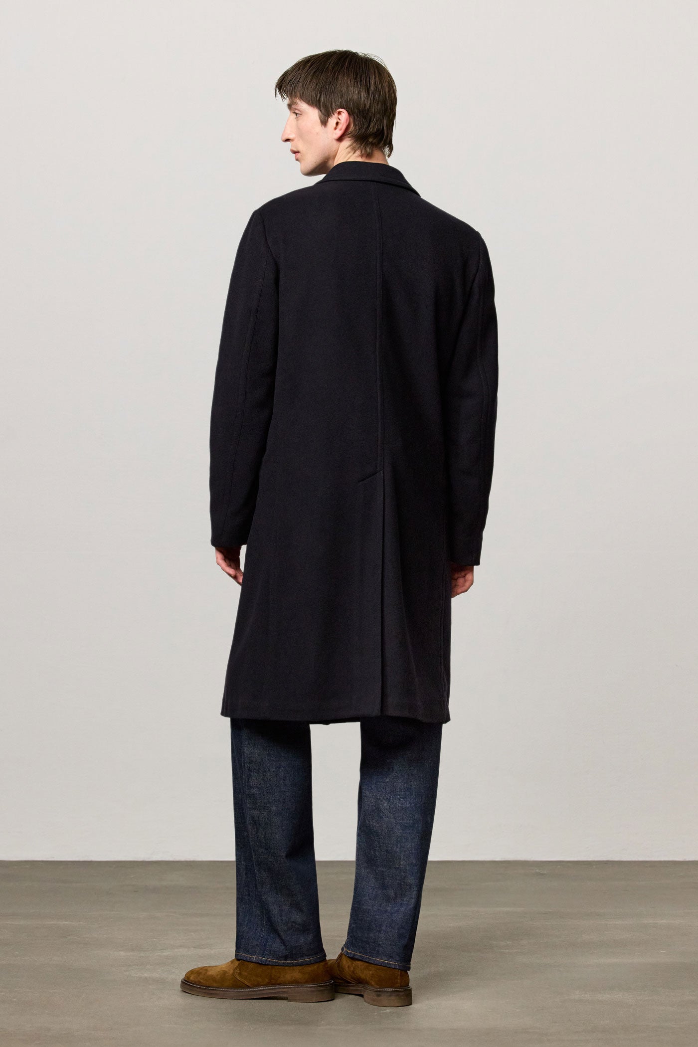 DODGE - Double-breasted cashmere coat - blu – Massimo Alba