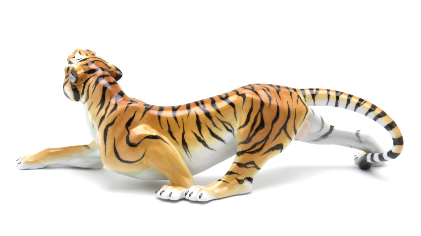 ヘレンド(Herend) 虎 置物 タイガー(C-05209)【現物写真