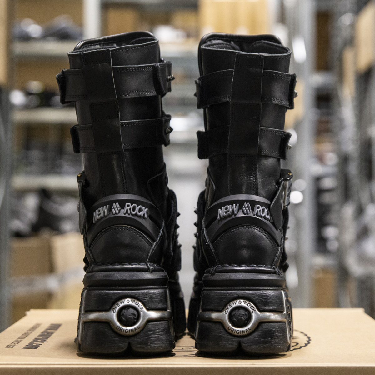 boots NEW ROCK - CRUST NEGRO, TOWER - M.MET422-S1 - Metalshop.us