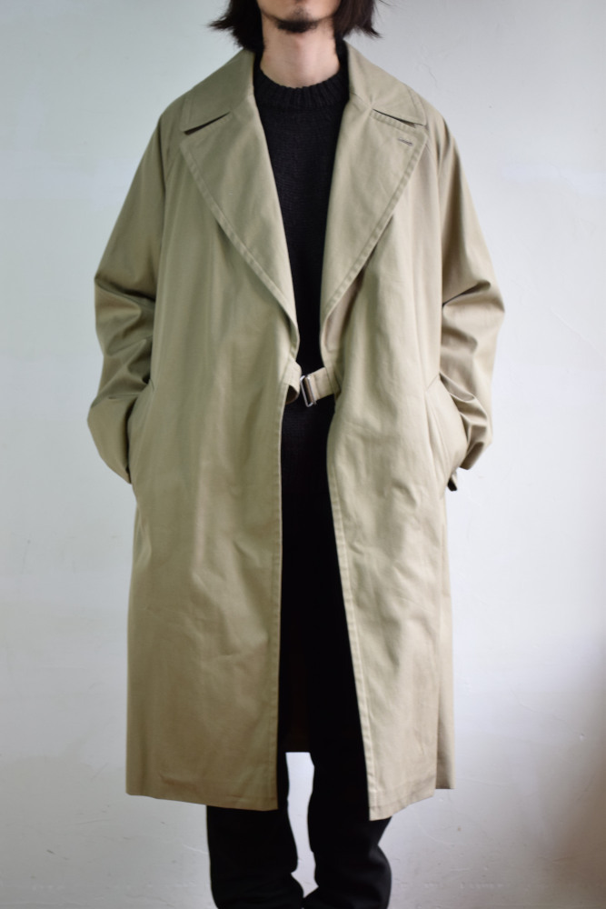 COMOLI (コモリ) コットンギャバ タイロッケンコート [KHAKI] が入荷