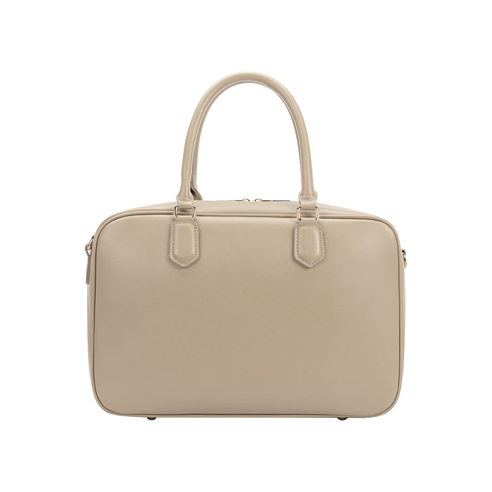 Mushroom Natasha Large Recycled Vegan Leather Top Handle Bag