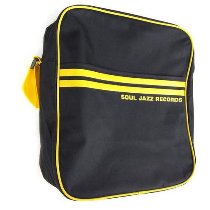 レコードバッグ 12インチ×30枚 Record Bag (30 LP-12”) Black／ Yellow