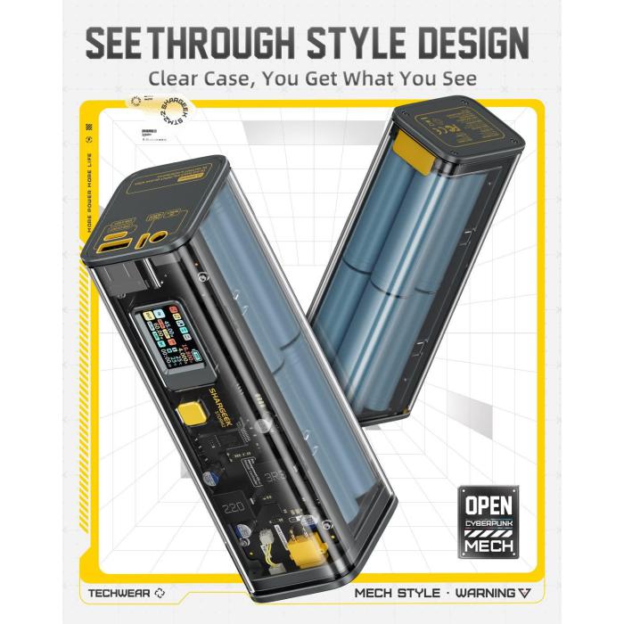 Shargeekモバイルバッテリー storm2／ 100W 25600mAhの大容量充電器