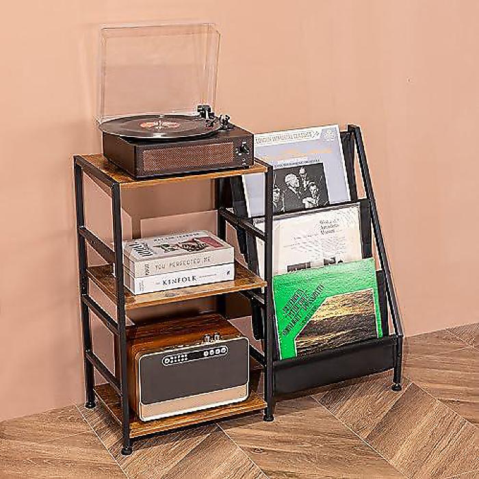 Zekeoney」レコードプレーヤースタンド(ターンテーブルスタンド) 3段式