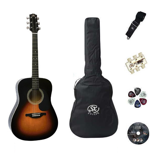 6点セット】SX アコースティックギターセット DG-150K (VS) の激安通販