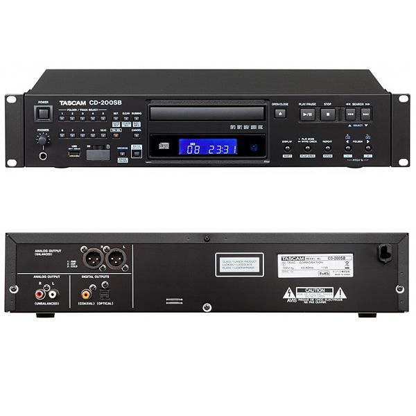 Tascam(タスカム) ／ CD-200SB 業務用CDプレイヤー USBデバイス 対応