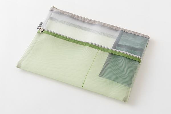 ペンポーチ（筆入れ）｜ペン&ツールポーチ＜B5＞ メッシュ 緑(53355006