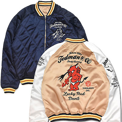 テッドマン(TEDMAN)「RED DEVIL」リバーシブルスカジャン/TSK-059